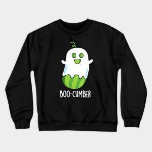 Boo-cumber Funny Ghost Cucumber Pun Crewneck Sweatshirt